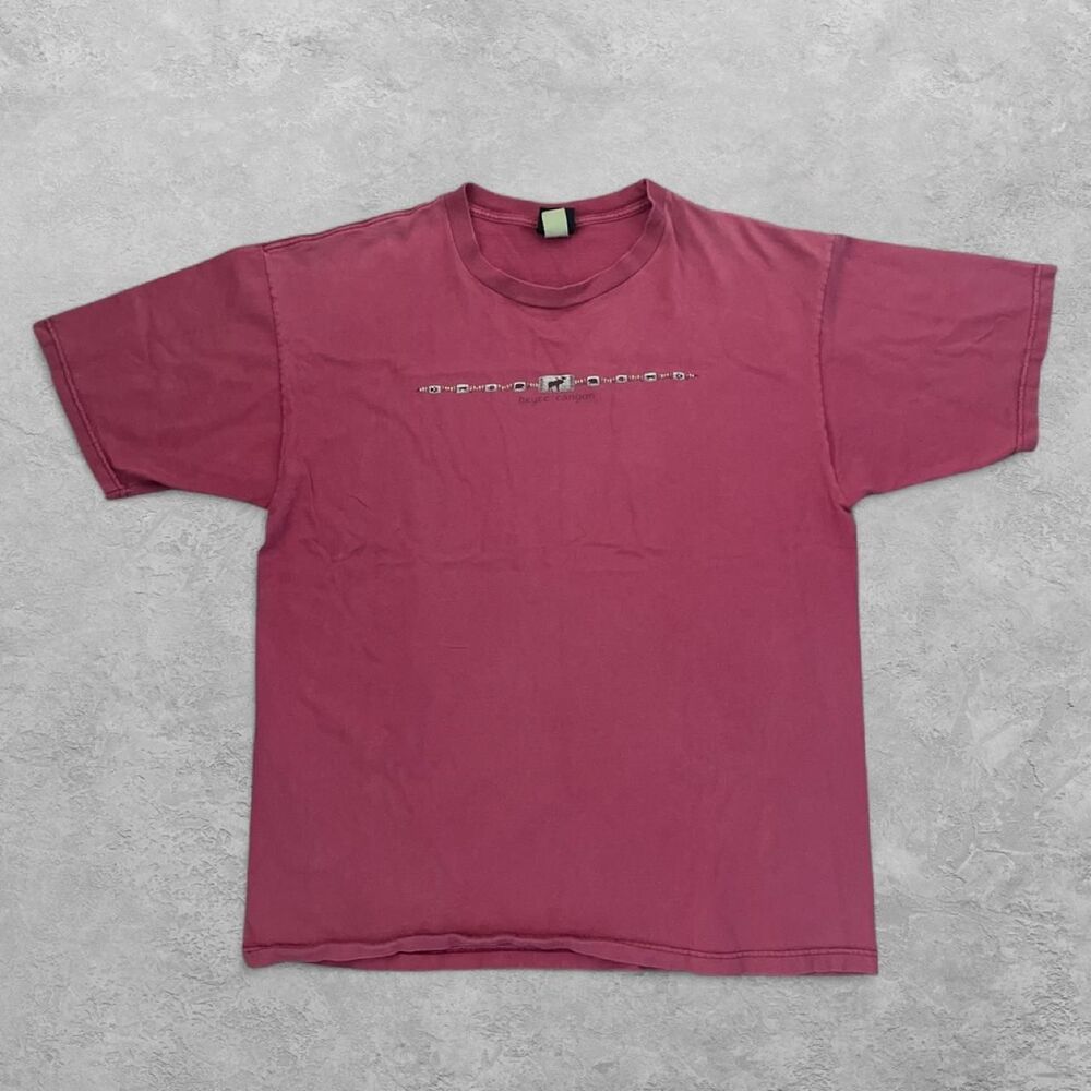 Prairie Mountain Bryce Canyon Graphic Tee Made USA Burgundy XXL
